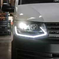 Transporter T6 headlights limited black