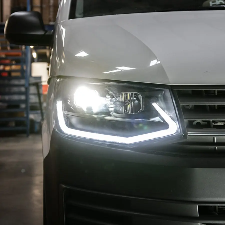 Transporter T6 headlights limited black