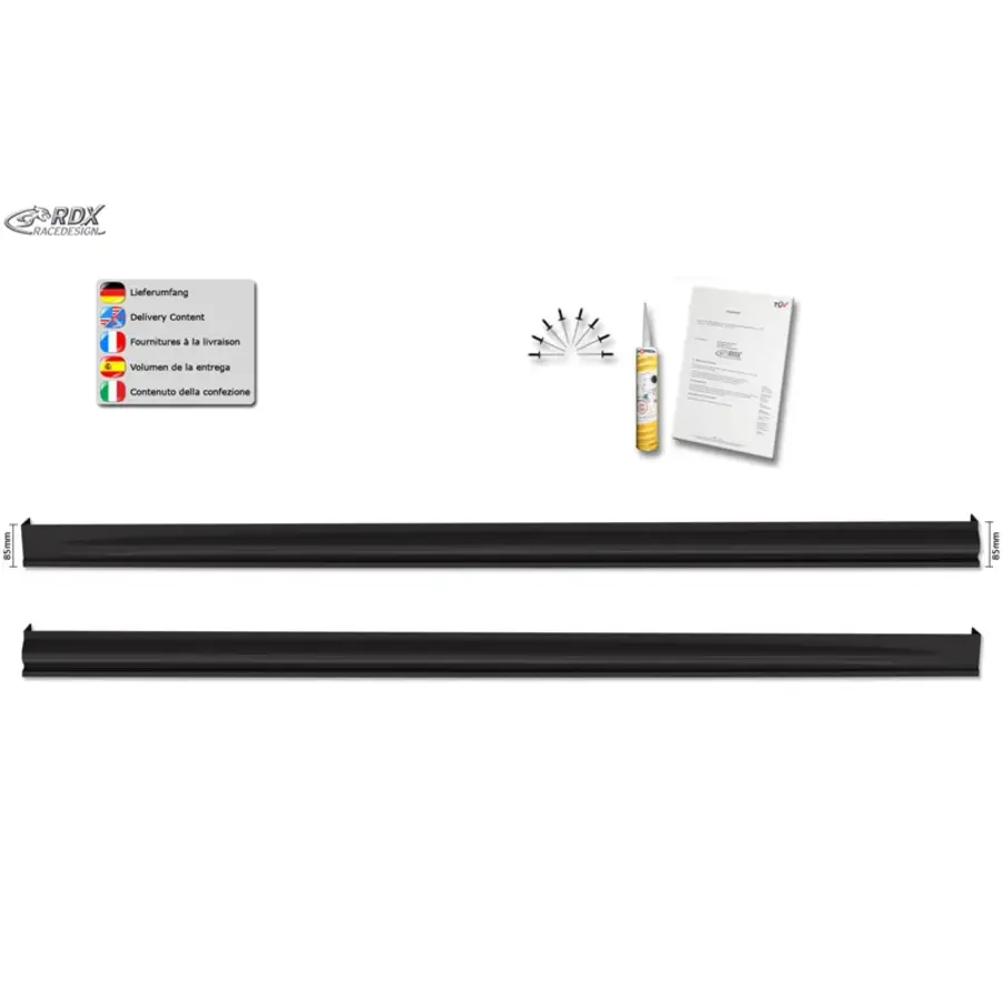 Caddy mk4 side skirts rdx